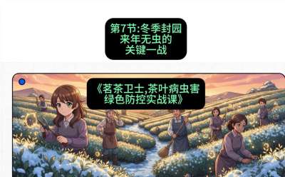 第07节：冬季封园&mdash;&mdash;来年无虫的关键一战，课程：《茗茶卫士&mdash;&mdash;茶叶病虫害绿色防控实战课》#识农AI