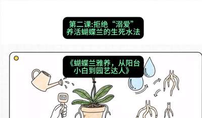 第二节：拒绝&ldquo;溺爱&rdquo;：养活蝴蝶兰的生死水法，课程：《蝴蝶兰雅养六讲：从阳台小白到园艺达人》#识农AI